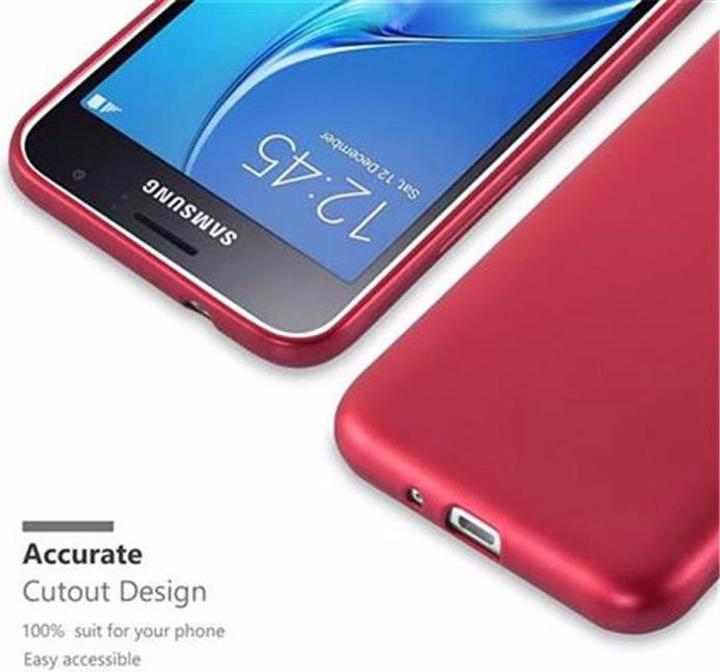 Productafbeelding Cadorabo TPU Matte Metallic hoes (Samsung Galaxy J1 (2016))