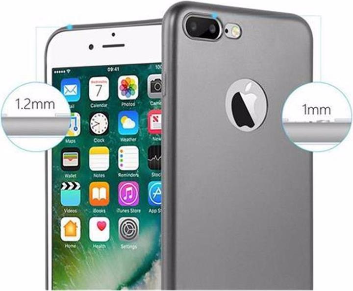 Produktbild Cadorabo TPU Matt Metallic Cover (Apple iPhone 7 Plus, Apple iPhone 7s Plus, Apple iPhone 8 Plus)