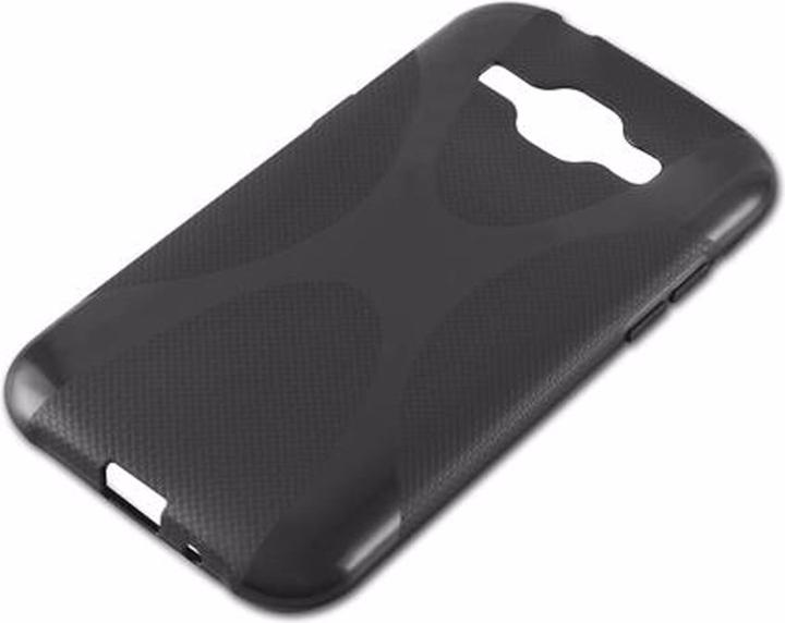 Actual product image Cadorabo TPU X-Line Cover (Samsung Galaxy J1)