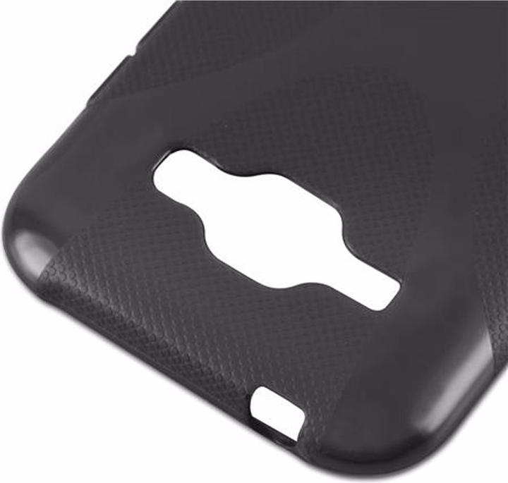 Actual product image Cadorabo TPU X-Line Cover (Samsung Galaxy J1)