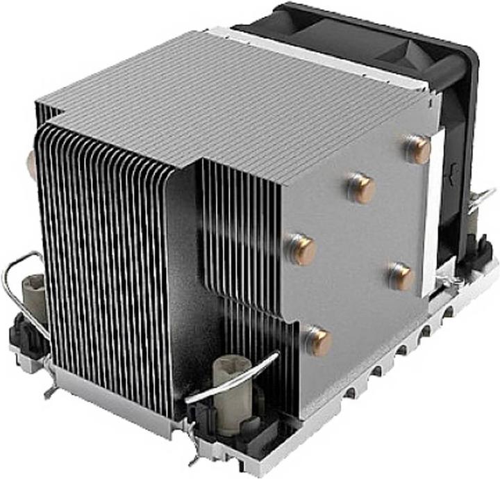 Actual product image Dynatron N11 Intel CPU Cooler 4189-4/-5 P4/P5/P+ 2U Radiator Aluminum Fin Heat Pipe Active with P... (82 mm)