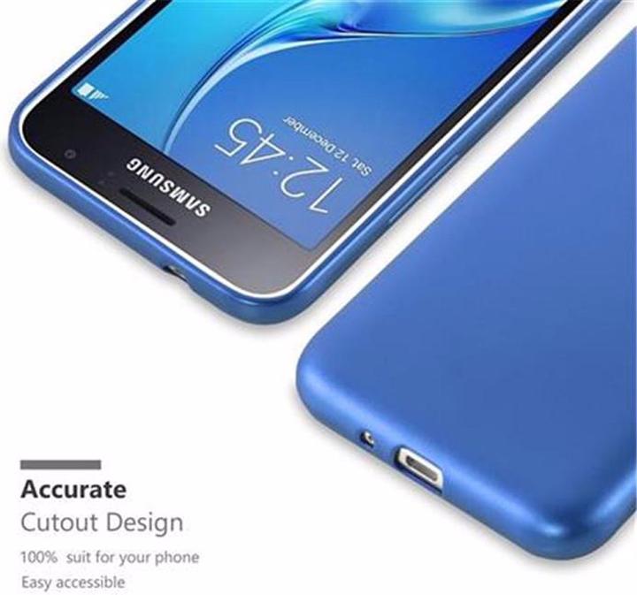 Produktbild Cadorabo TPU Matt Metallic Cover (Samsung Galaxy J1)