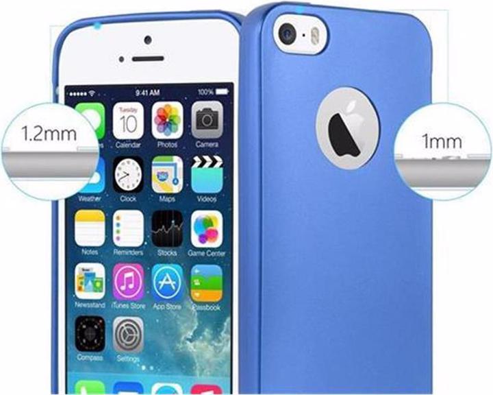 Actual product image Cadorabo TPU Matt Metallic Cover (Apple iPhone 5)