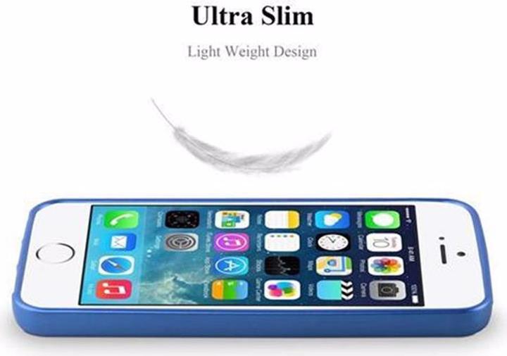 Actual product image Cadorabo TPU Matt Metallic Cover (Apple iPhone 5)