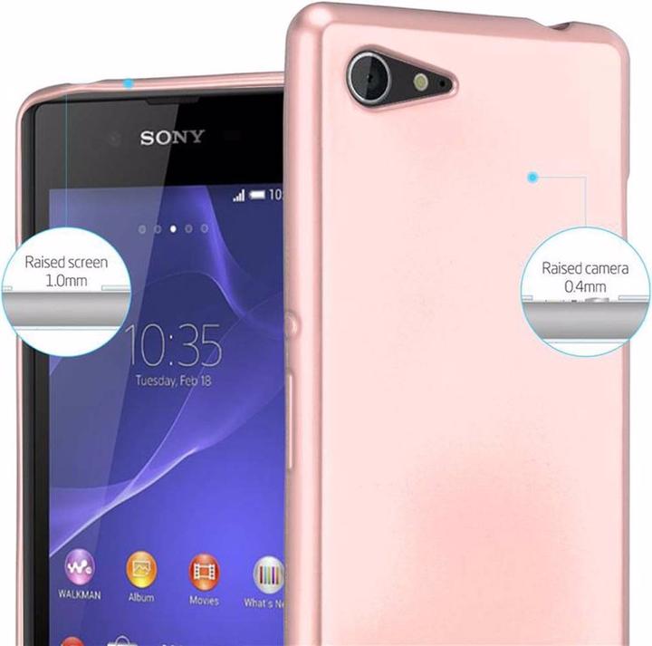 Actual product image Cadorabo TPU Matt Metallic Cover (Sony Xperia E3)