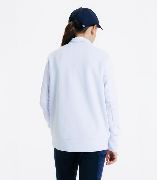 Actual product image Fouganza Reit-Sweatjacke 500 Kinder lila (12, 13, 14)