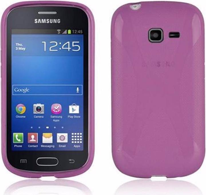 Actual product image Cadorabo TPU X-Line Cover (Samsung Galaxy Trend Lite)