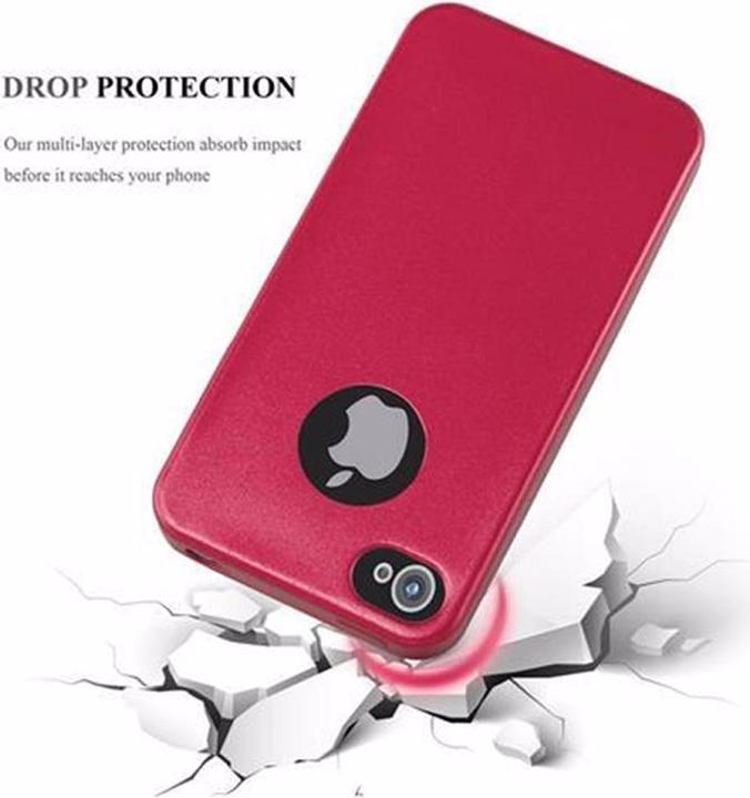 Immagine prodotto Cadorabo Copertura metallica opaca in TPU (Apple iPhone 4, G4s)