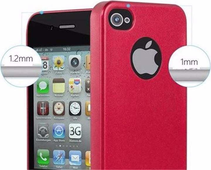 Immagine prodotto Cadorabo Copertura metallica opaca in TPU (Apple iPhone 4, G4s)