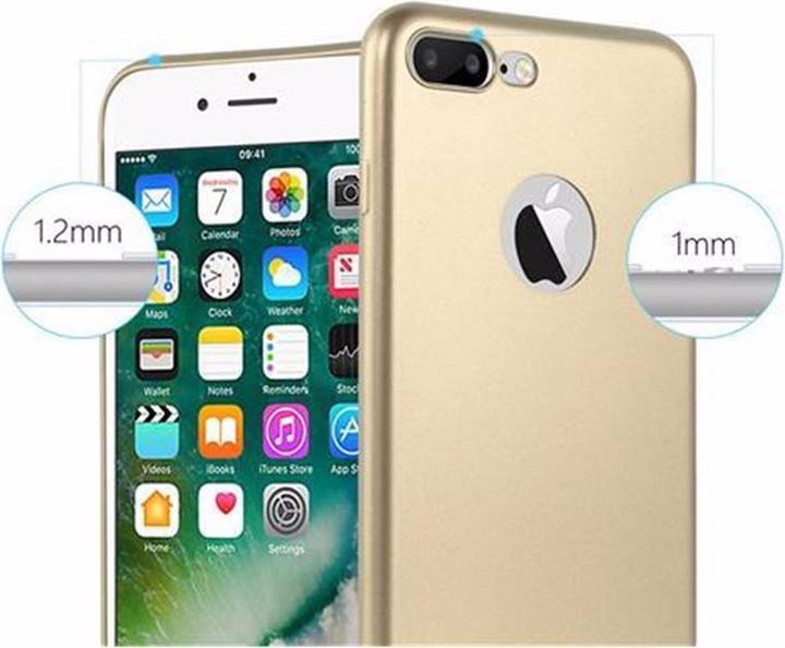 Actual product image Cadorabo TPU Matt Metallic Cover (Apple iPhone 7 Plus, Apple iPhone 7s Plus, Apple iPhone 8 Plus)