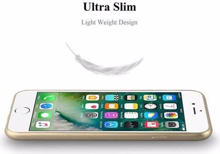 Actual product image Cadorabo TPU Matt Metallic Cover (Apple iPhone 7 Plus, Apple iPhone 7s Plus, Apple iPhone 8 Plus)