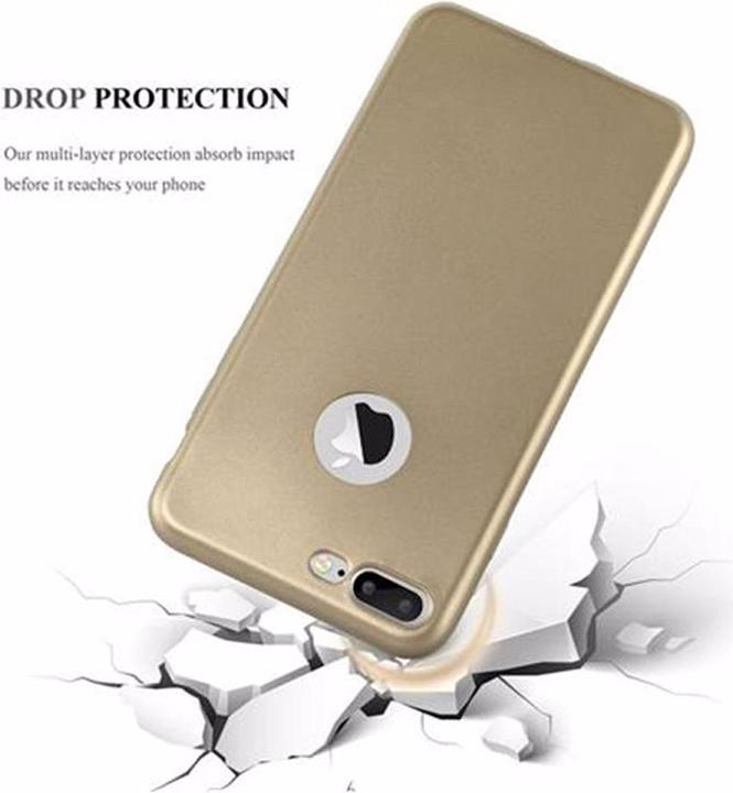 Actual product image Cadorabo TPU Matt Metallic Cover (Apple iPhone 7 Plus, Apple iPhone 7s Plus, Apple iPhone 8 Plus)
