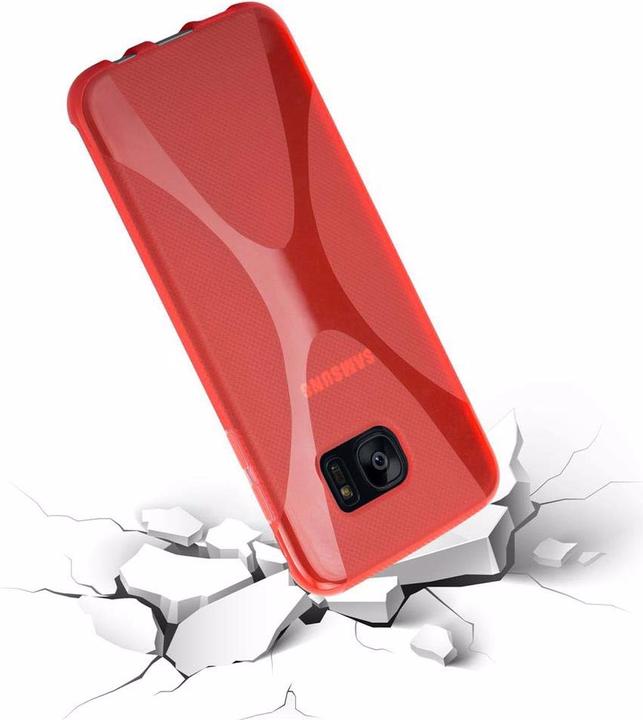 Actual product image Cadorabo TPU X-Line Cover (Samsung Galaxy S7 Edge)