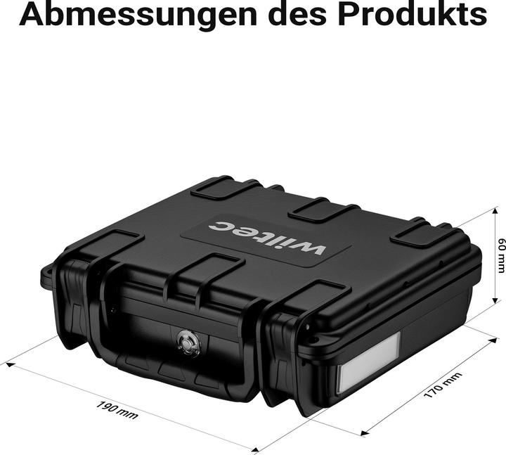 Actual product image Wiltec Universal case 19x17x6cm waterproof Transport case Case Protective case