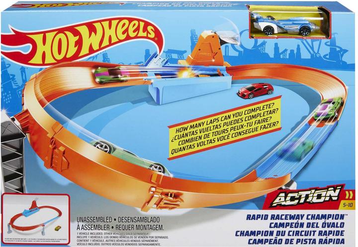 Actual product image Hot Wheels Rapid Raceway Champion Play Set