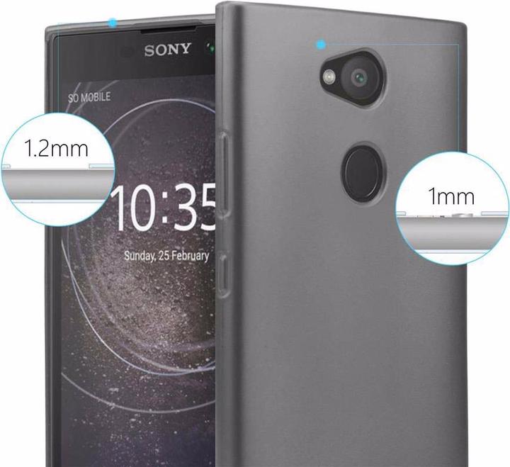 Actual product image Cadorabo TPU Matt Metallic Cover (Sony Xperia L2)
