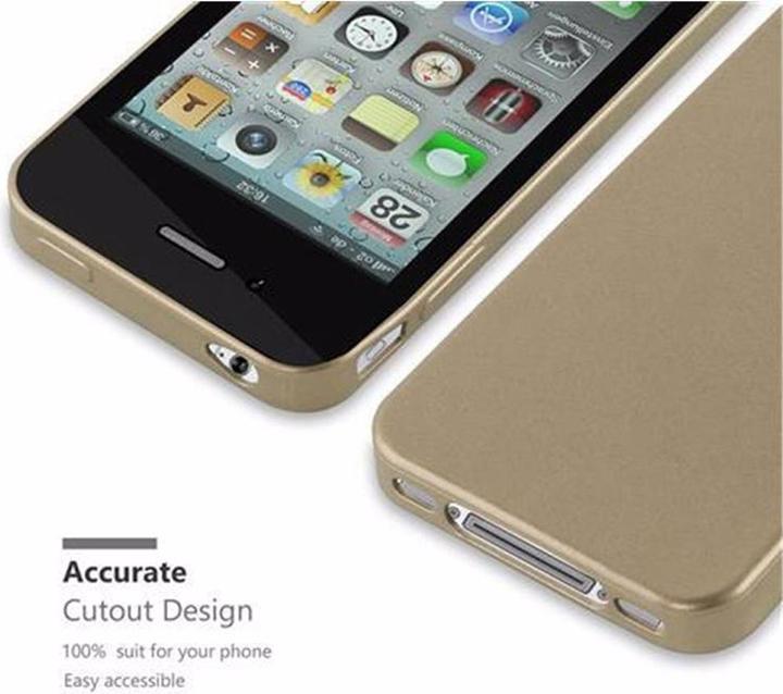 Image du produit Cadorabo Couverture métallique mate TPU (G4s, Apple iPhone 4)