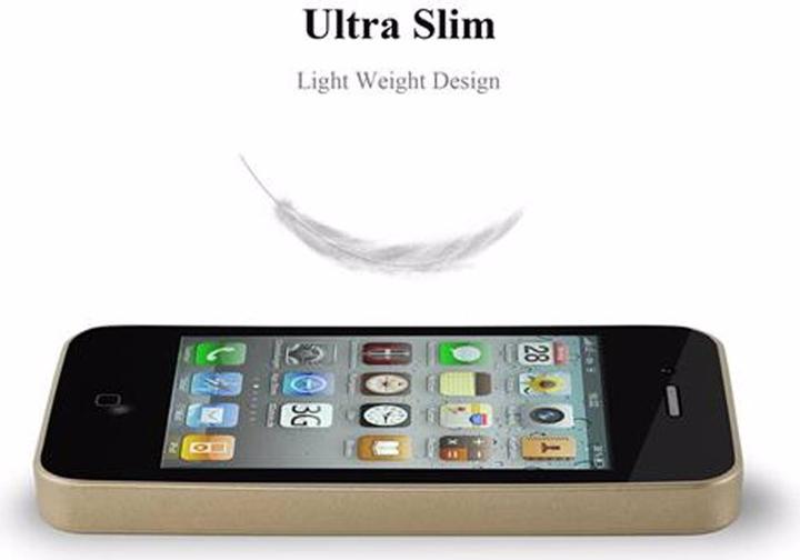 Image du produit Cadorabo Couverture métallique mate TPU (G4s, Apple iPhone 4)