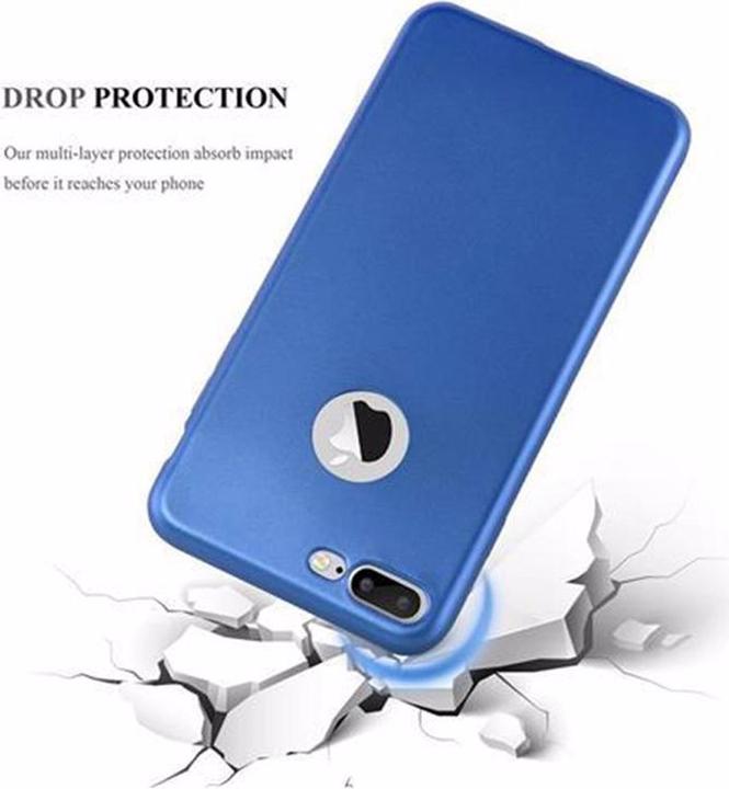 Actual product image Cadorabo TPU Matt Metallic Cover (Apple iPhone 7s Plus, Apple iPhone 7 Plus, Apple iPhone 8 Plus)
