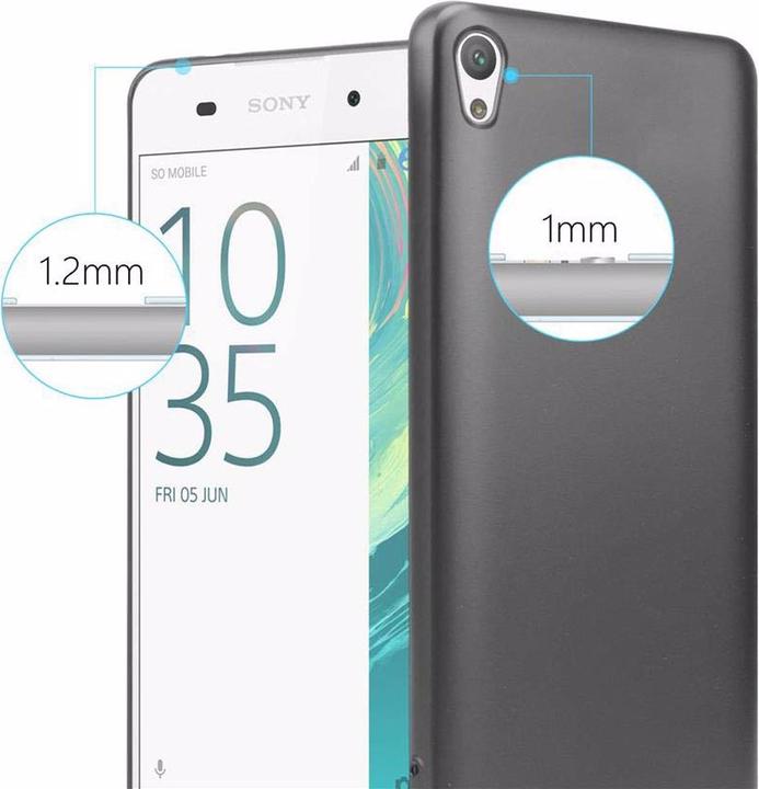Actual product image Cadorabo TPU Matt Metallic Cover (Sony Xperia E5)