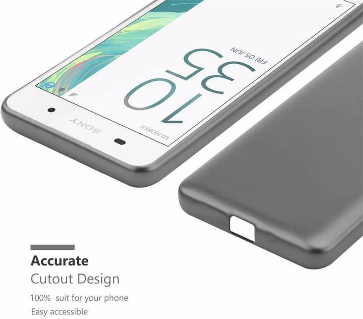 Actual product image Cadorabo TPU Matt Metallic Cover (Sony Xperia E5)