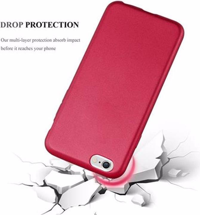 Actual product image Cadorabo TPU Matt Metallic Cover (Apple iPhone 6)