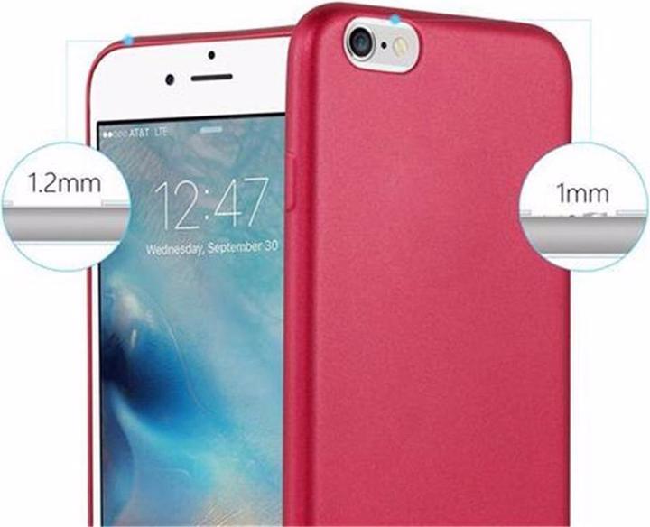 Actual product image Cadorabo TPU Matt Metallic Cover (Apple iPhone 6)