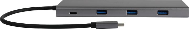 Produktbild Deltaco 12in1 USB-C Dockingstation 4K UHD/60Hz 85W silber (USB-C, 12 Ports)