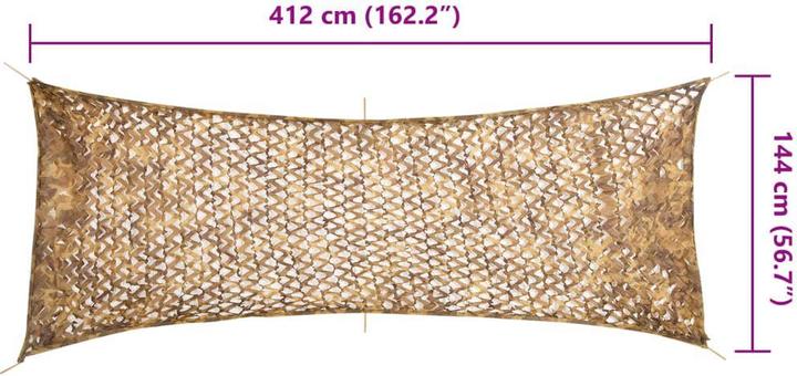 Image du produit VidaXL Filet de camouflage Bundeswehr Armée de terre Filet de camouflage Chasse Dekonnetz Sac de rangement