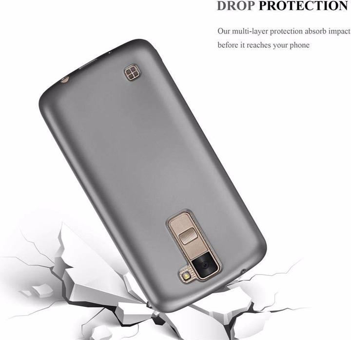 Actual product image Cadorabo TPU Matt Metallic Cover (LG K8)