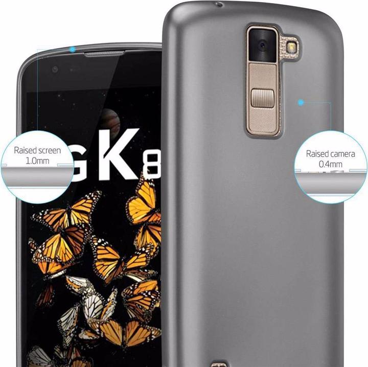 Actual product image Cadorabo TPU Matt Metallic Cover (LG K8)