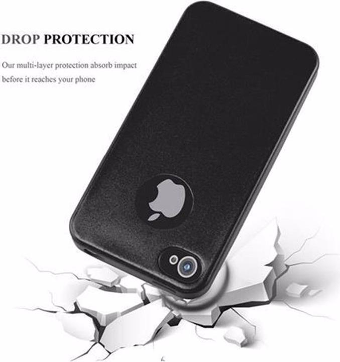 Actual product image Cadorabo TPU Matt Metallic Cover (Apple iPhone 4, G4s)