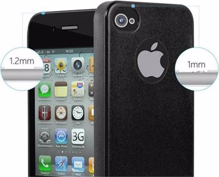 Actual product image Cadorabo TPU Matt Metallic Cover (Apple iPhone 4, G4s)