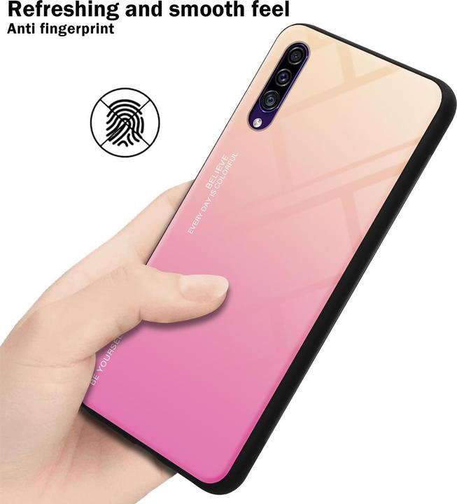 Productafbeelding Cadorabo TPU 2 kleuren glasdekking (Samsung Galaxy A30, Samsung Galaxy A50)
