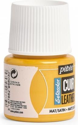 Actual product image Pebeo SetaCuir leather colours (Sunflower yellow, 45 ml)