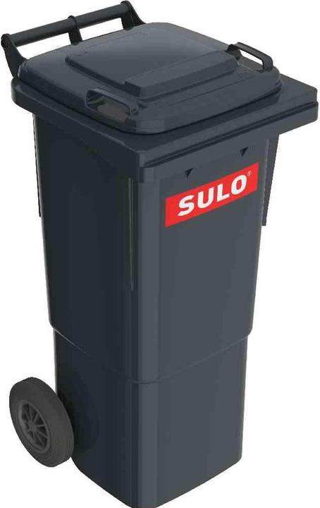 Actual product image SULO Large waste bin, 60 l capacity, made of plastic in colour grey, 44.5x51.6x92 cm (60 l)