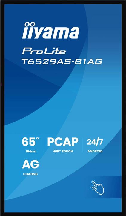 Actual product image iiyama LFD ProLite T6529AS-B1AG (3840 x 2160 Pixels, 64.50")