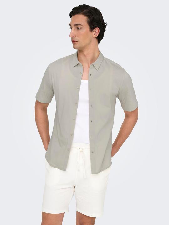 Produktbild Only & Sons Onsrobin Button Under Ss Stretch Shirt (S)