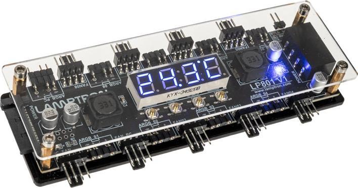 Produktbild Lamptron LP801 Lüftersteuerung mit Display (9 Lüfter)