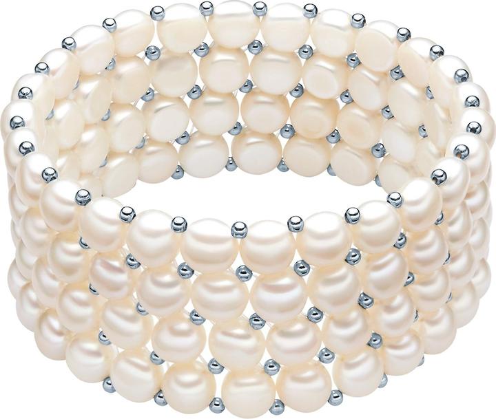 Produktbild Valero Pearls Damen Sterling Silber Süsswasser-Zuchtperle silber 18,0 cm - 3118 (18 cm, Sterling Silber)