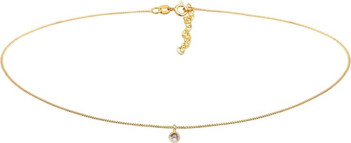 Image du produit Elli Choker, collier de pierres précieuses (Quartz, Argent sterling 925, 36 cm)