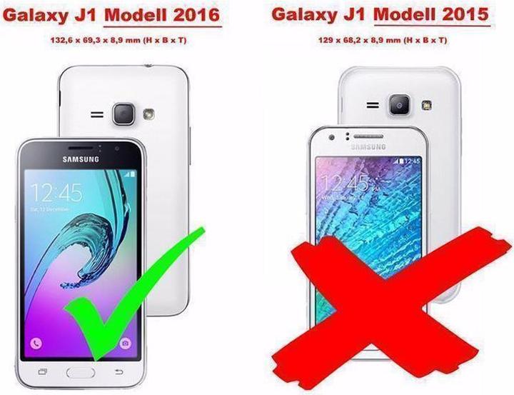 Produktbild Cadorabo TPU Brushed Cover (Samsung Galaxy J1 (2016))