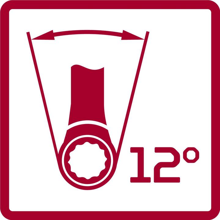 Produktbild Gedore Red red R60600006 2K-Zahnradknarre 1/2" 270mm Rückschwenkwinkel 12° (1/2")