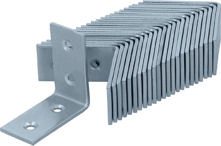 Actual product image Helpmate Lochplattenwinkel 40x40x20, verzinkt, 24 Stück (Perforated plate angle, 24 pcs.)