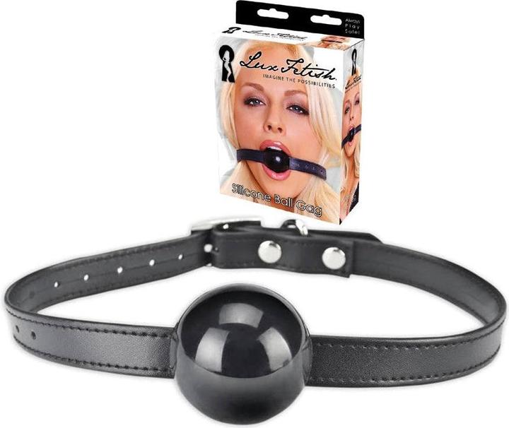 Lux Fetish Silicone Ball Gag black