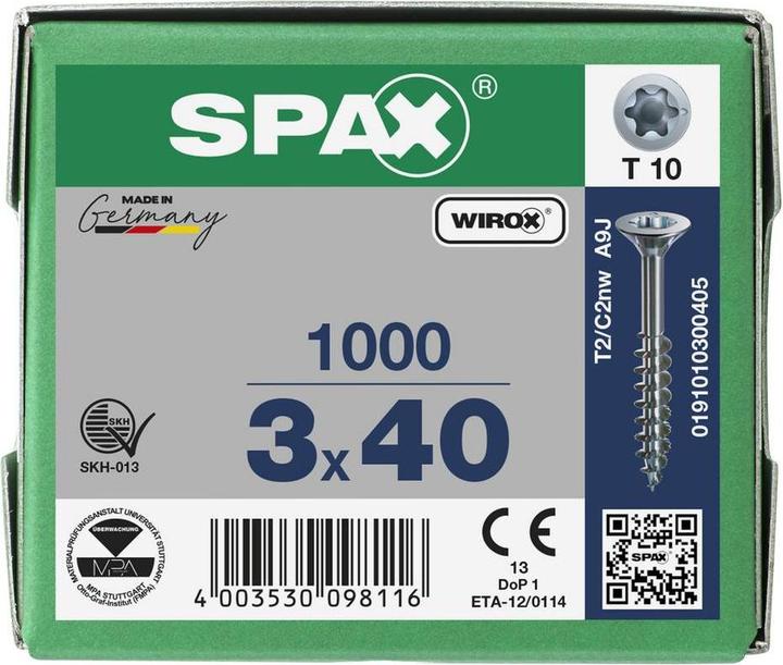 Image du produit Spax Vis pour panneaux agglomérés (1000 Vis par pièce)