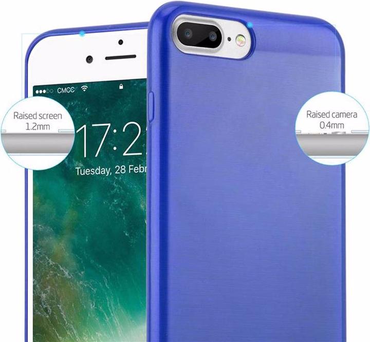 Produktbild Cadorabo TPU Brushed Cover (Apple iPhone 7s Plus, Apple iPhone 7 Plus, Apple iPhone 8 Plus)