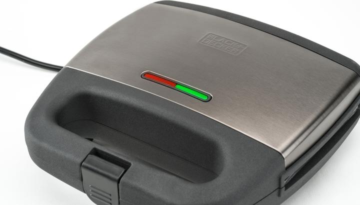 Immagine prodotto Black & Decker ES9680070B BXSA751E Sandwich Maker, 750, acciaio inox, Pantone 10394