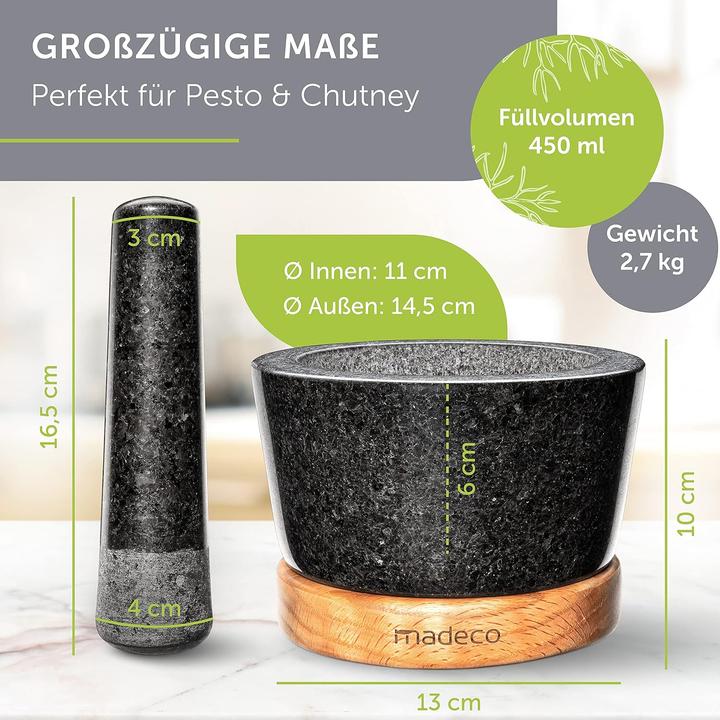 Immagine prodotto Madeco Mörser mit Stössel