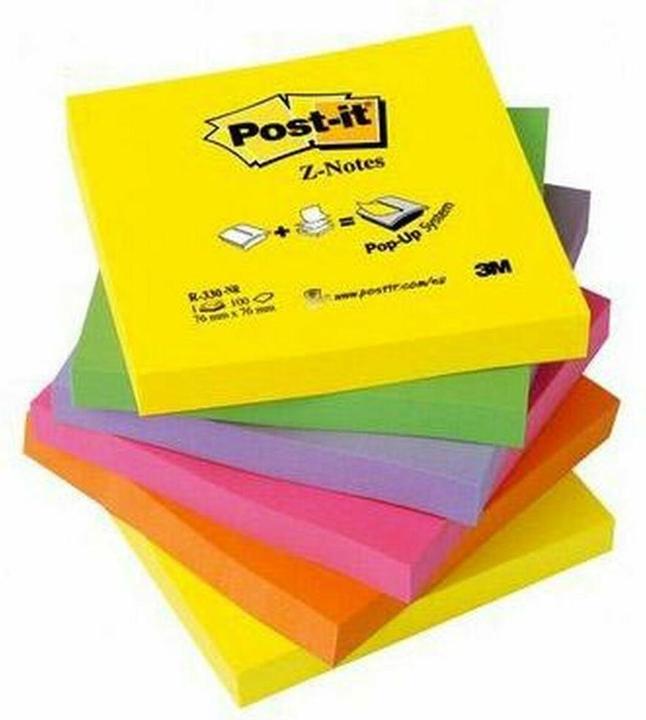 Produktbild Post-it Z-Notes Regenbogen (76 x 76 mm)